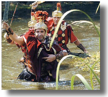 Festa do esquecemento de Xinzo de Limia en agosto. As lexins de Dcimo Junio Bruto volven a cruzar o ro Limia, como no ano 137 a.C. (Confundiron o Limia c Lethes o Ro do Esquecemento).