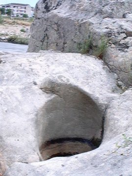 Poteiras no río Miño en Ourense.