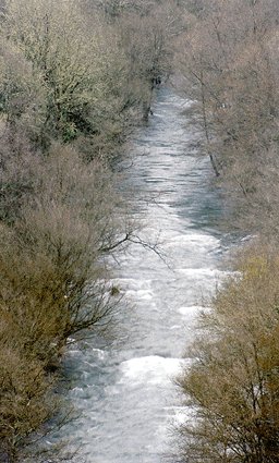 Imaxen do río Lor, en Barxa de Lor , Fotografía de Miguel López Caeiro.